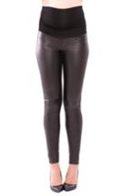 Women's Olian Melissa Faux Leather Maternity Leggings