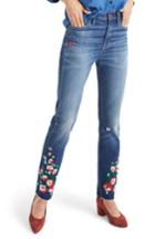 Women's Madewell Embroidered High Waist Boyfriend Jeans