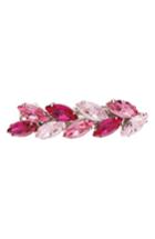L. Erickson Small Ivy Swarovski Crystal Barrette, Size - Pink