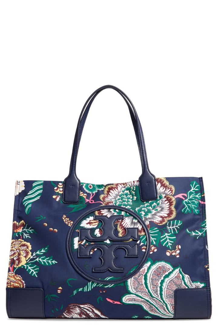 Tory Burch Ella Print Tote - Blue