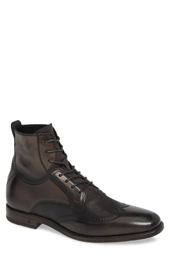 Men's John Varvatos Collection Irving Wingtip Boot .5 M - Grey