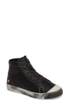 Women's Softinos By Fly London Kip High Top Sneaker .5-7us / 37eu - Black