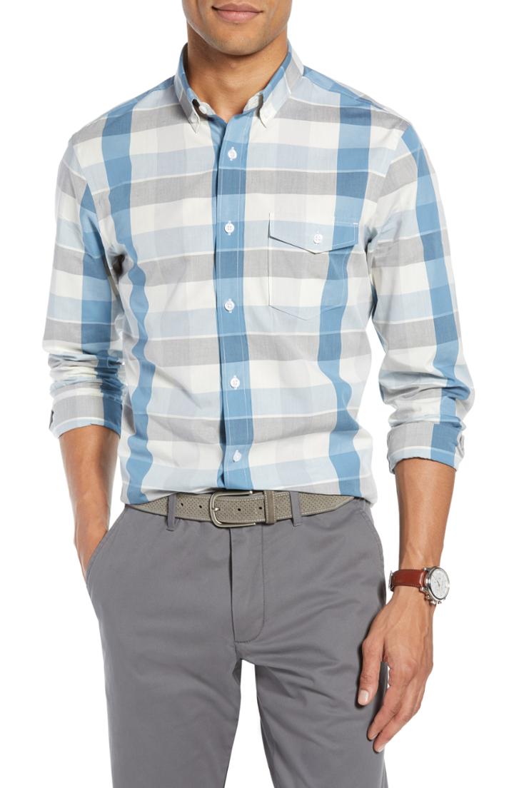 Men's 1901 Slim Fit Check Sport Shirt