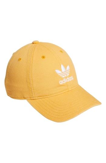 Women's Adidas Originals Relaxed Strap-back Cap - Orange