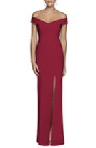 Women's Dessy Collection Off The Shoulder Crossback Gown - Red