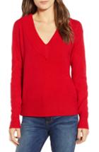 Women's Leith Deep-v Pullover - Red