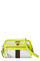 Gucci Mini Ophidia Transparent Convertible Bag - Yellow