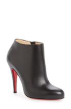 Women's Christian Louboutin Belle Round Toe Bootie Us / 41eu - Black