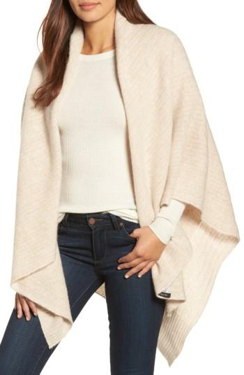 Women's Halogen Cashmere Wrap, Size - Beige