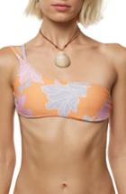 Women's O'neill Zilla One-shoulder Bikini Top - Orange