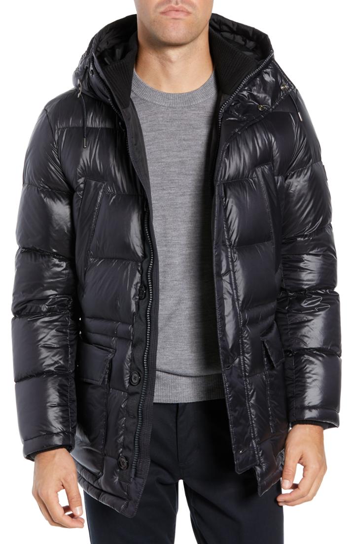 Men's Boss Donni Down Parka R - Blue