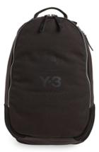 Men's Y-3 Logo Print Backpack - Black