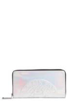 Women's Balmain Embossed Coin Leather Zip Around Wallet -