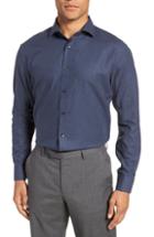 Men's 1901 Trim Fit Solid Dress Shirt - 34/35 - Blue
