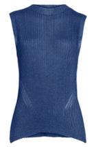 Women's Rag & Bone Halsey Metallic Sweater Tank - Blue