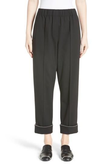 Women's Alexander Wang Chain Trim Track Pants