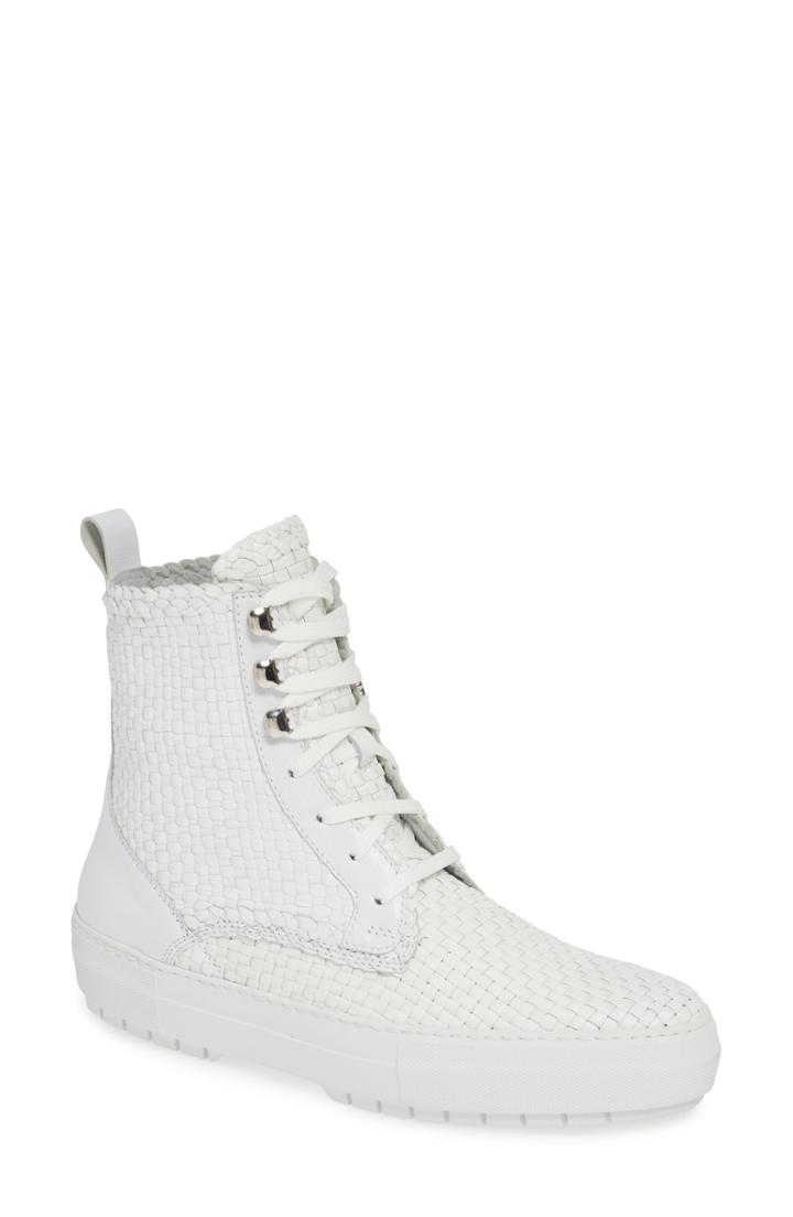 Women's Aquatalia Tess Woven Boot M - White