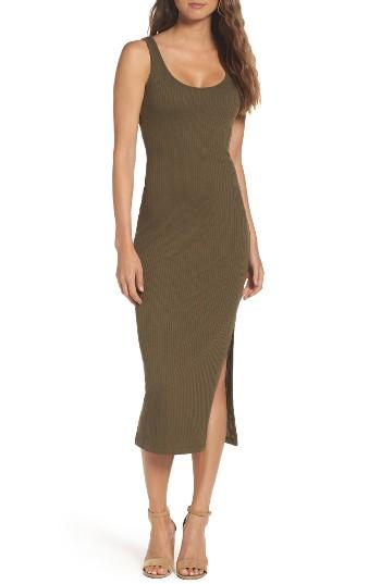 Women's French Connection Tommy Ribbed Tank Dress - Green