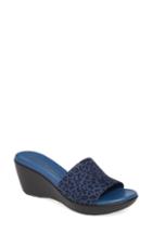 Women's Athena Alexander Contact Wedge Slide Sandal M - Blue