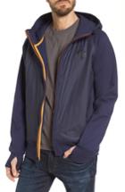 Men's Timberland Mixed Media Hooded Jacket - Blue