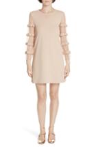 Women's Red Valentino Ruffle Point D'esprit Sweater Dress - Pink