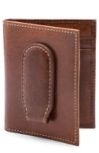 Men's Bosca Vermont Leather Money Clip Wallet - Brown