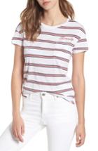 Women's Tommy Jeans Tjw Embroidered Pocket Tee, Size - White