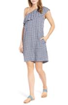 Women's Velvet By Graham & Spencer One-shoulder Check Dress