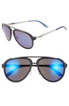 Men's Carrera Eyewear 58mm Aviator Sunglasses - Dark Blue/ Blue Mirror