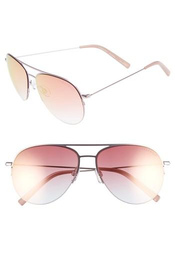 Women's Seafolly Tamarama 60mm Aviator Sunglasses - Rose