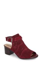 Women's Bella Vita Fonda Perforated Sandal N - Burgundy