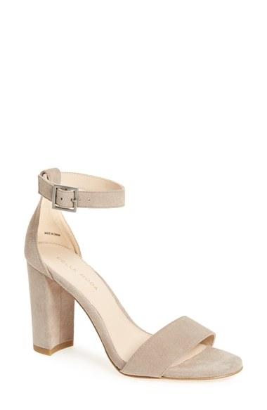 Women's Pelle Moda 'bonnie' Ankle Strap Sandal M - Beige