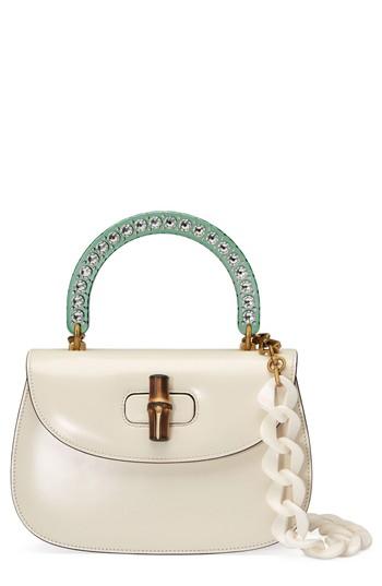 Gucci Medium Classic 2 Top Handle Shoulder Bag - White