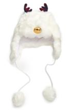 Women's Collection Xiix Reindeer Trapper Hat - White