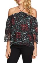 Women's 1.state Ruffle Off The Shoulder Blouse, Size - Black