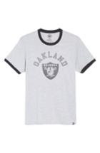 Men's 47 Brand Oakland Raiders Ringer T-shirt - Grey