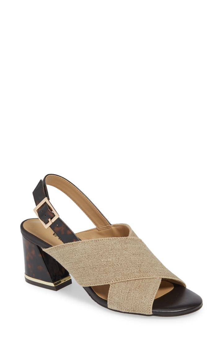 Women's Vaneli Bamba Slingback Sandal M - Beige