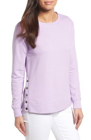 Women's Gibson Side Snap Sweatshirt - Grey