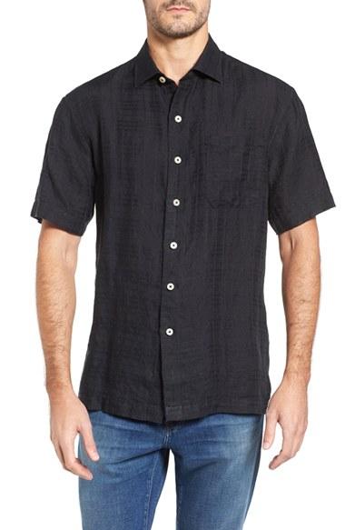 Men's Tommy Bahama The Big Bossa Standard Fit Sport Shirt - Black