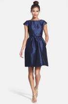 Women's Alfred Sung Woven Fit & Flare Dress - Blue