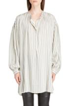 Women's Isabel Marant Idoa Stripe Tunic Us / 36 Fr - White