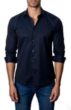 Men's Jared Lang Trim Fit Stripe Sport Shirt - Black