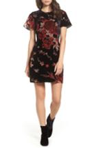 Women's French Connection Wilma Devore Burnout Velvet A-line Dress