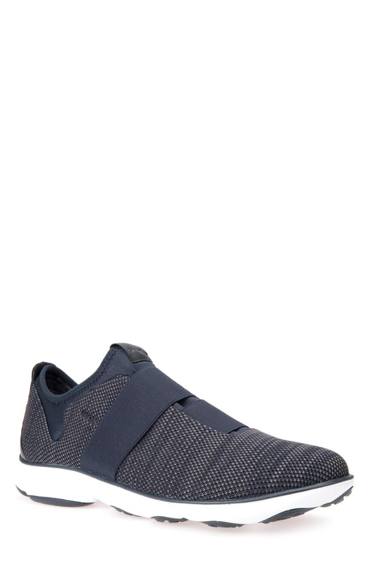 Men's Geox Nebula 45 Banded Slip-on Sneaker Us / 41eu - Blue