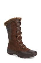 Women's The North Face 'nuptse Purna' Waterproof Primaloft Eco Insulated Winter Boot .5 M - Brown
