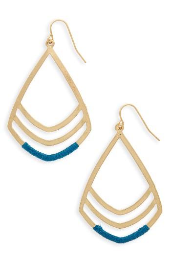 Women's Canvas Jewelry Teardrop Pendant Earrings