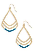 Women's Canvas Jewelry Teardrop Pendant Earrings