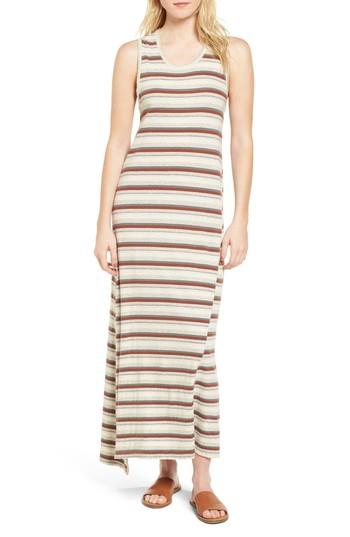 Women's James Perse Sleeveless Stripe Dress - Grey
