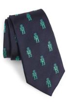 Men's Bonobos Robot Print Silk Tie, Size - Blue