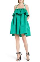 Women's Msgm Popover Halter Dress Us / 40 It - Green